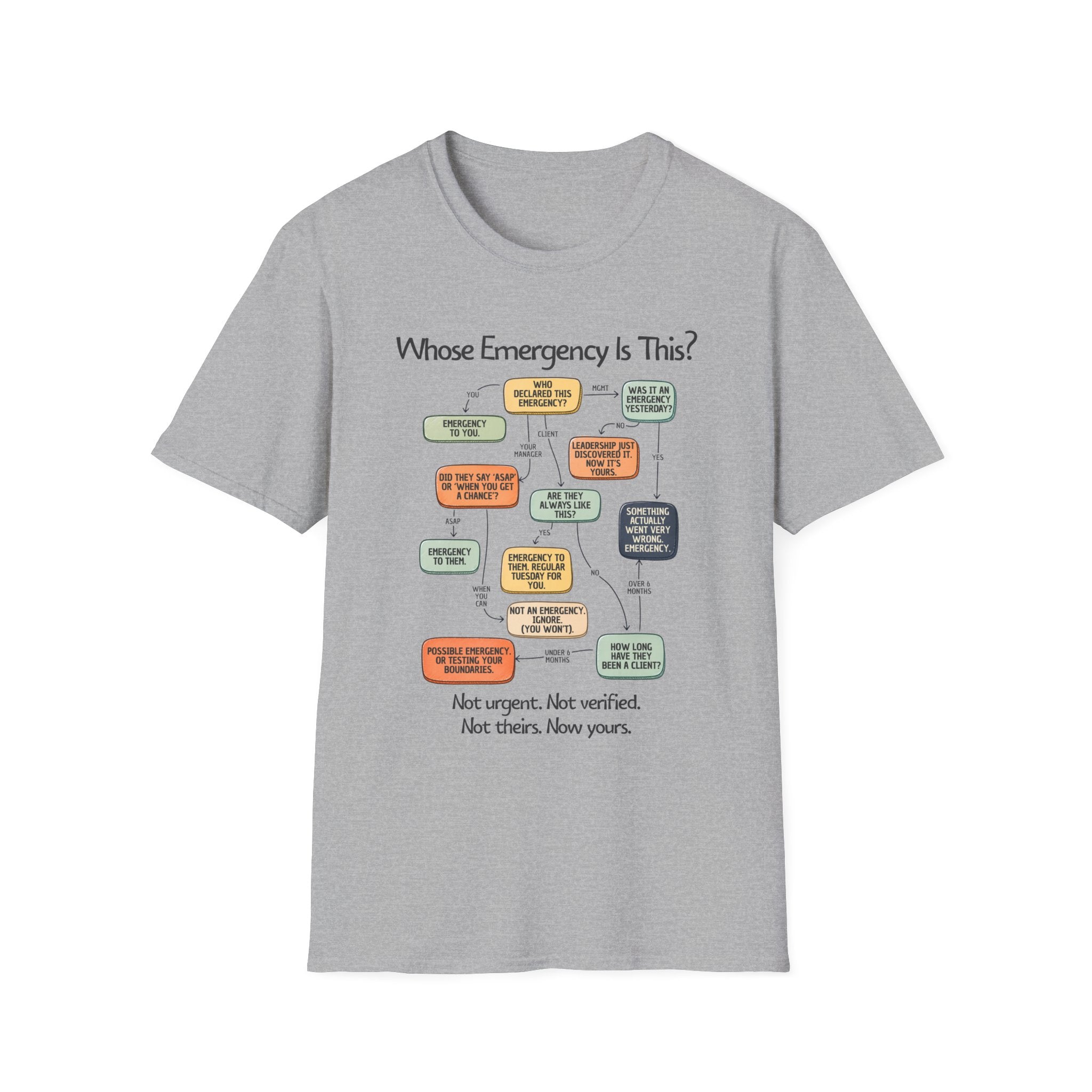 [109] Whose Emergency Is This T-Shirt