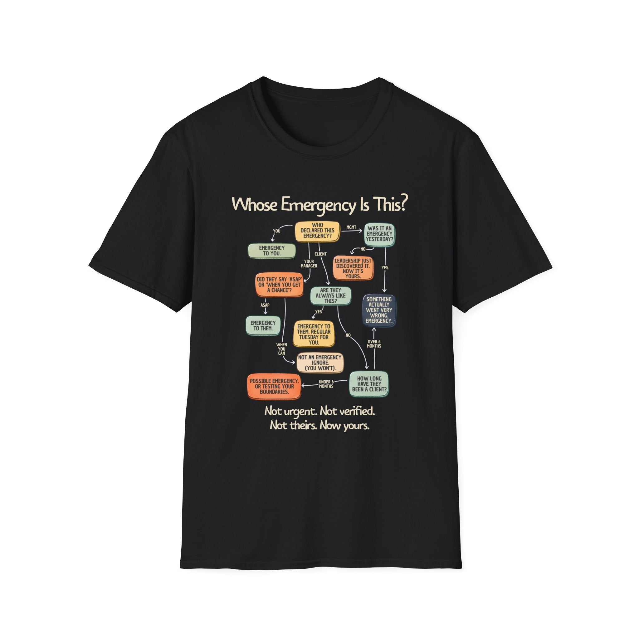 [109] Whose Emergency Is This T-Shirt
