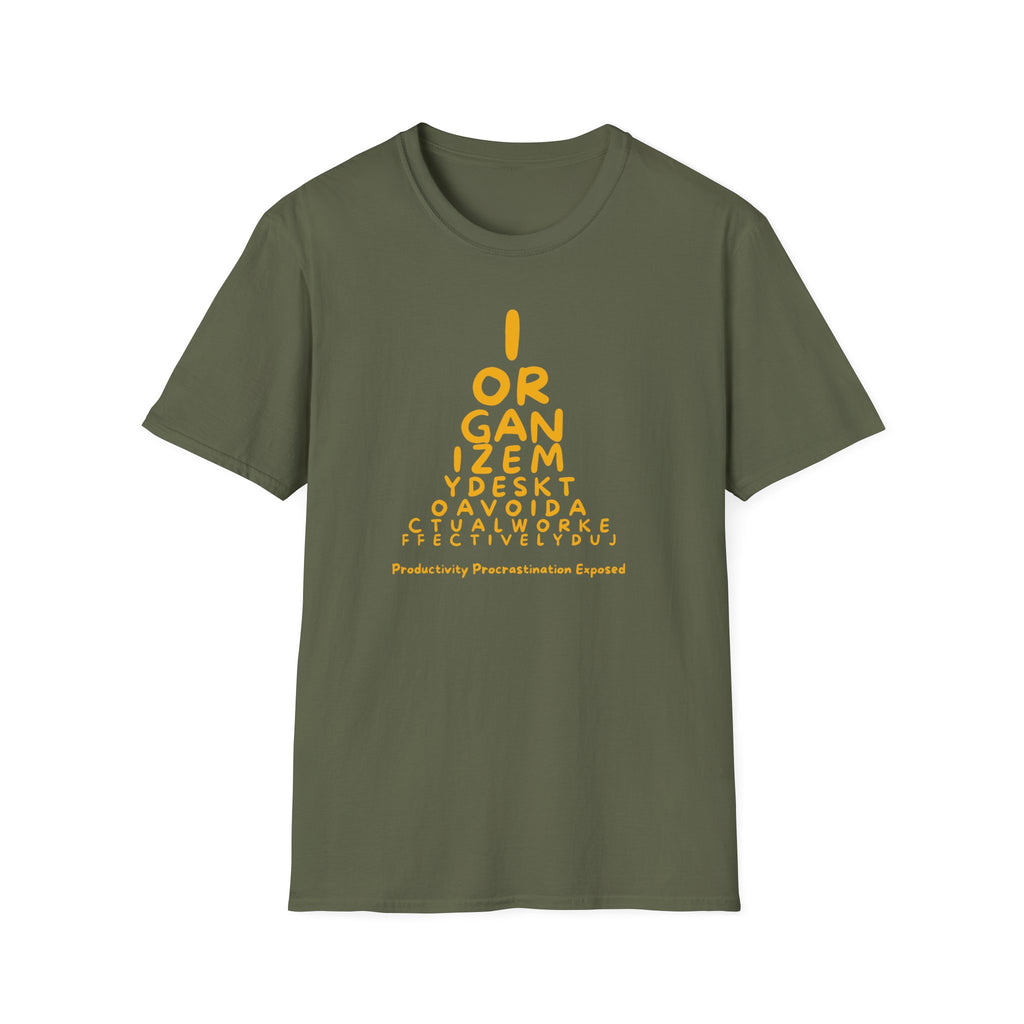 [3] Desk Organization Procrastination T-Shirt