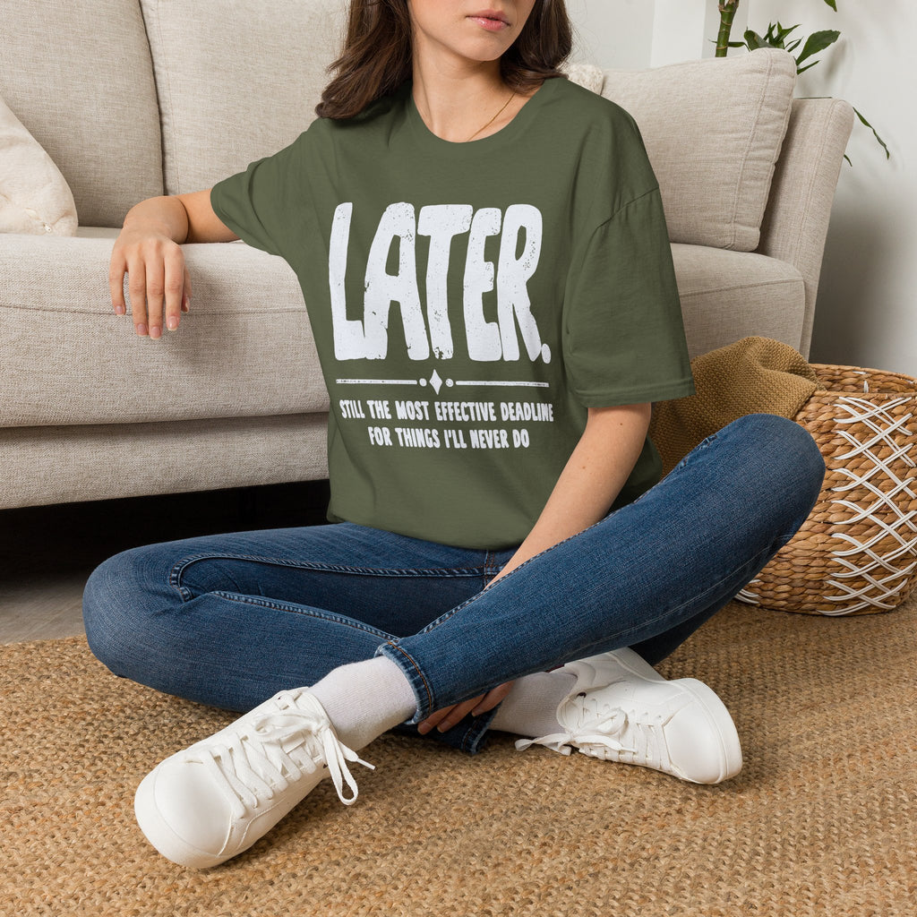 [102] Later Procrastination Deadline T-Shirt