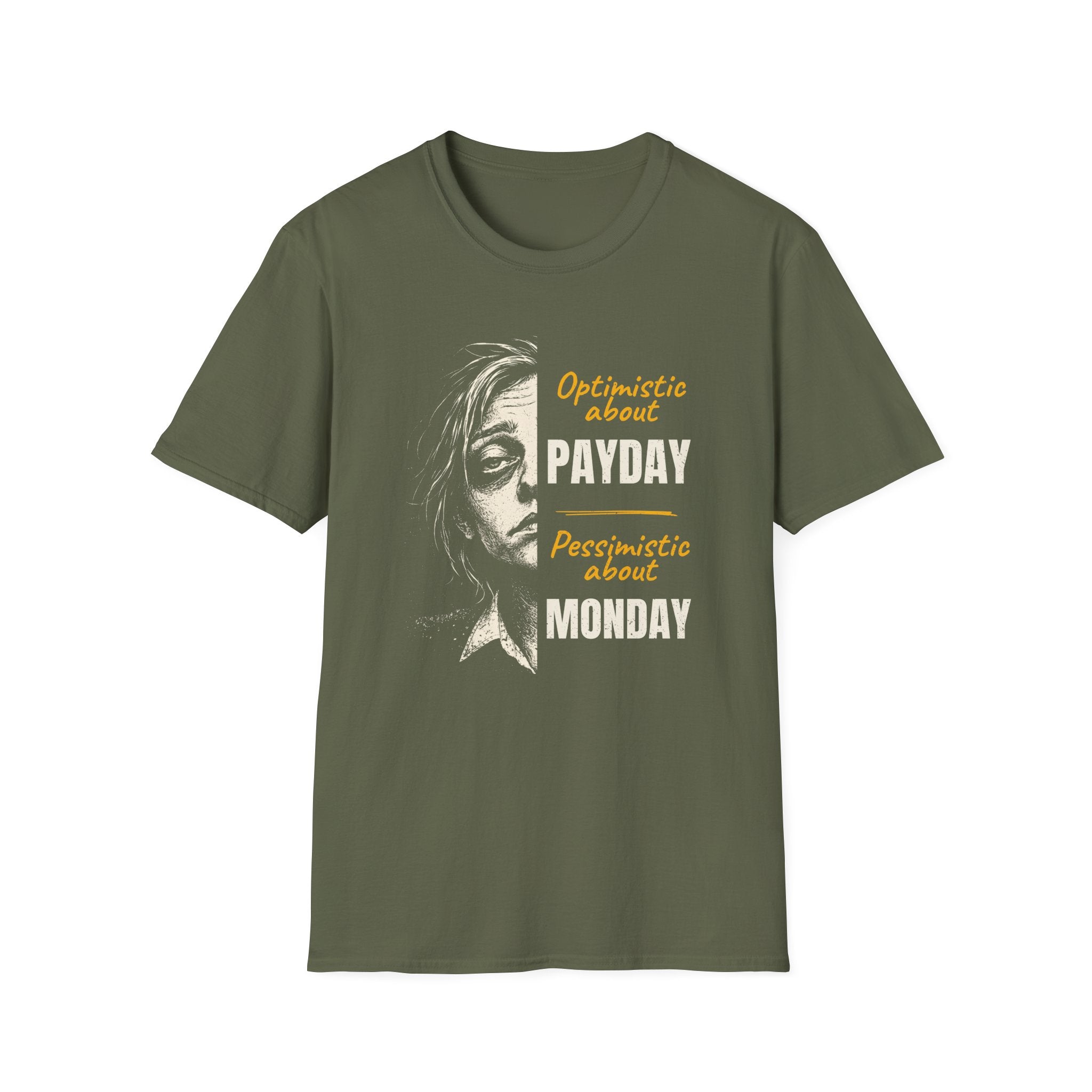 [50] Pessimistic About Monday T-Shirt