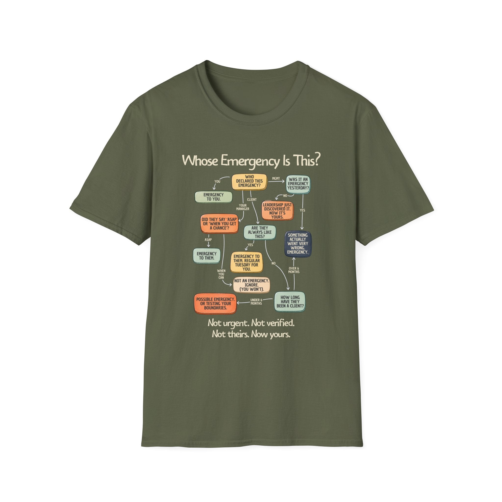 [109] Whose Emergency Is This T-Shirt
