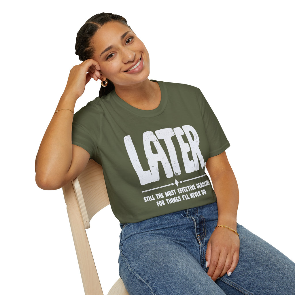 [102] Later Procrastination Deadline T-Shirt