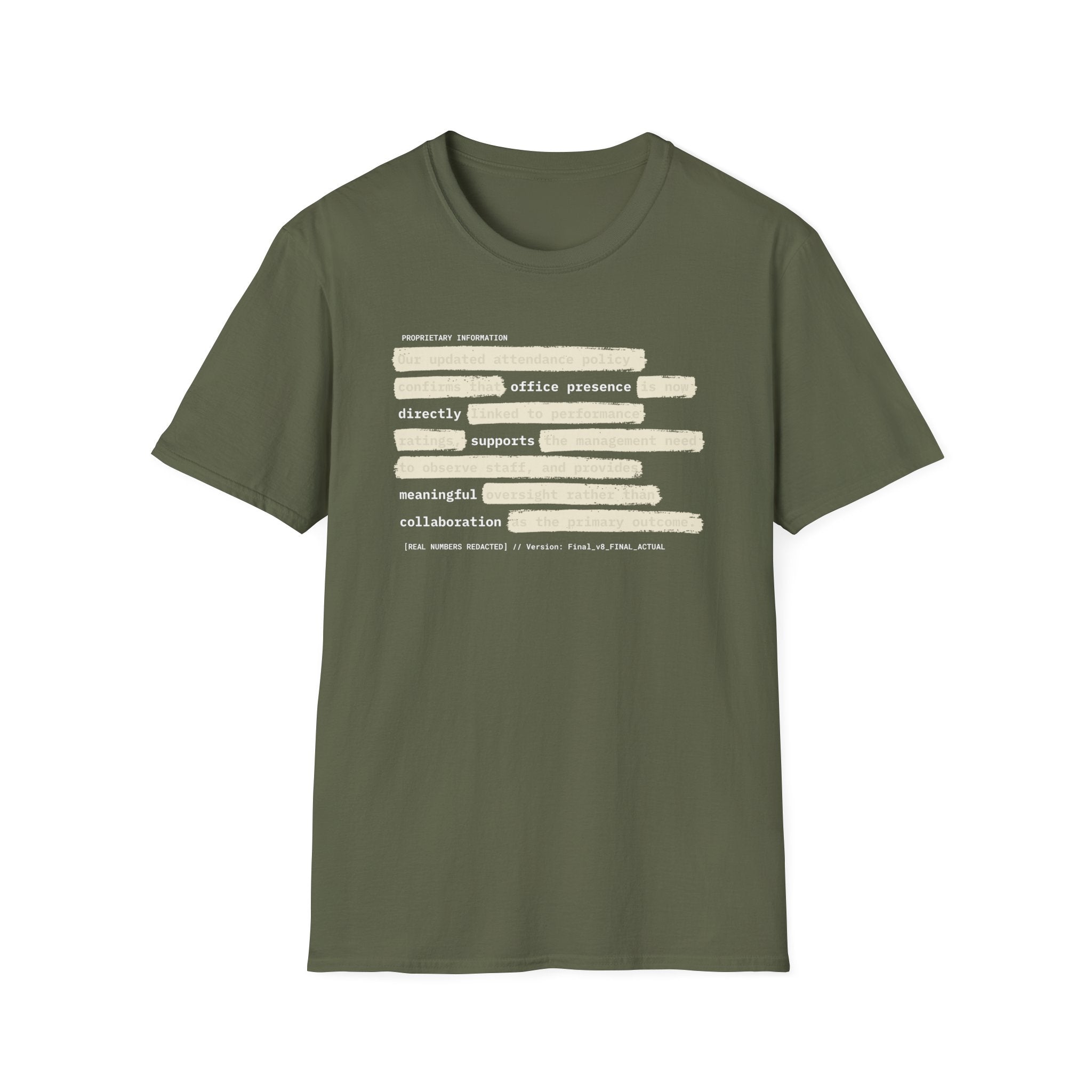 [64] Return To Office Policy T-Shirt