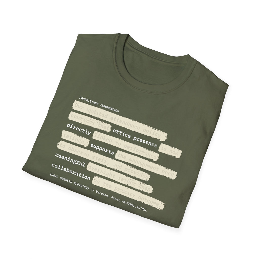 [64] Return To Office Policy T-Shirt