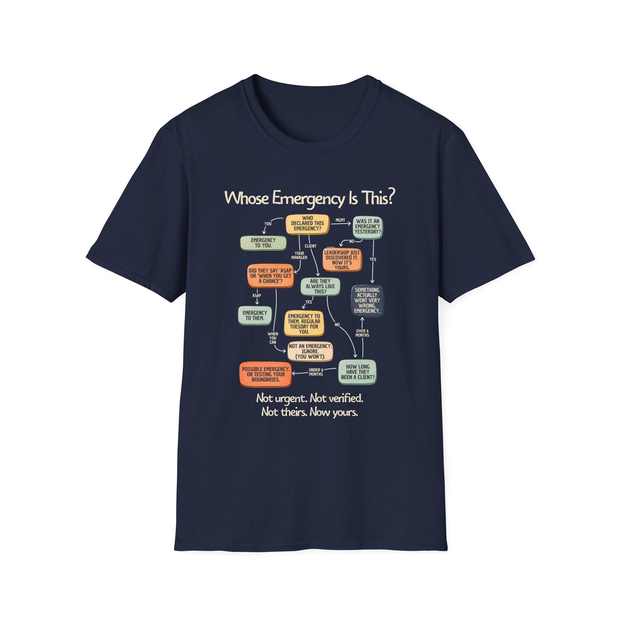 [109] Whose Emergency Is This T-Shirt