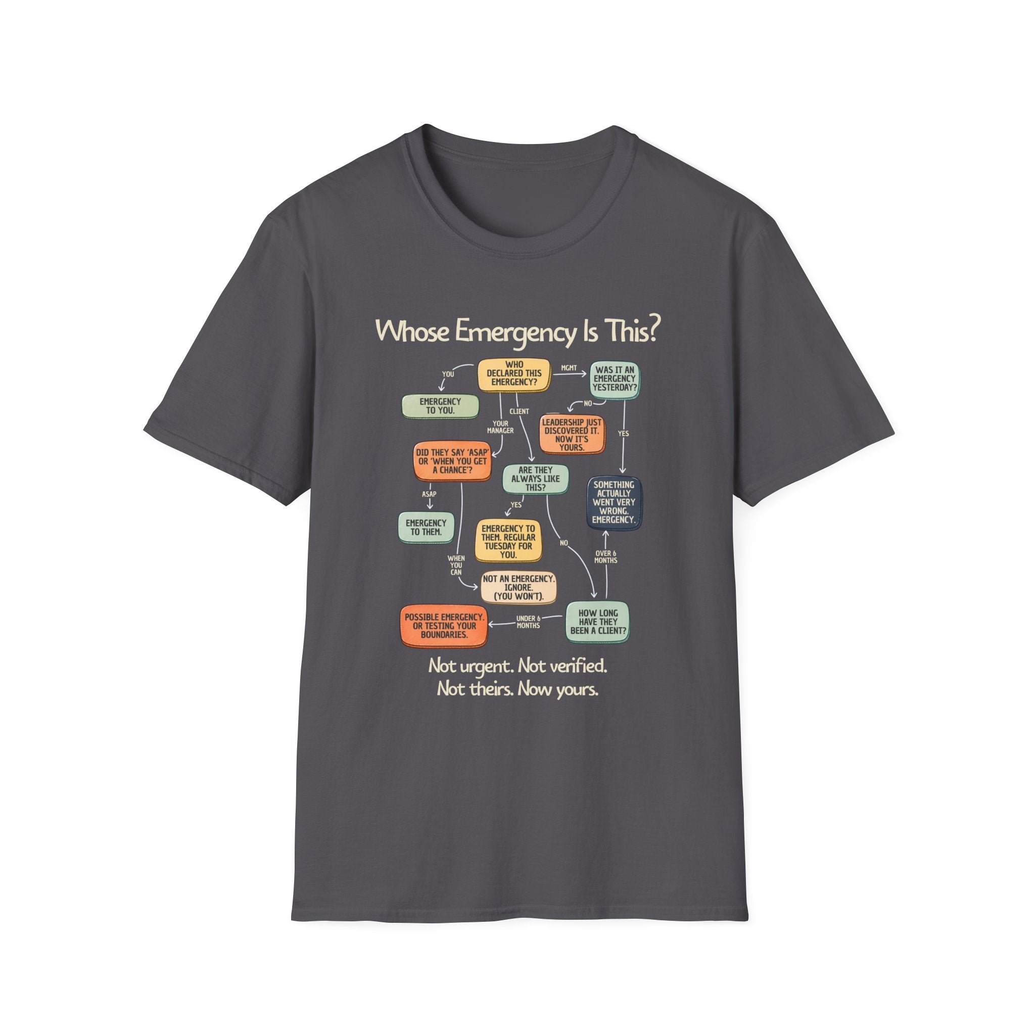 [109] Whose Emergency Is This T-Shirt