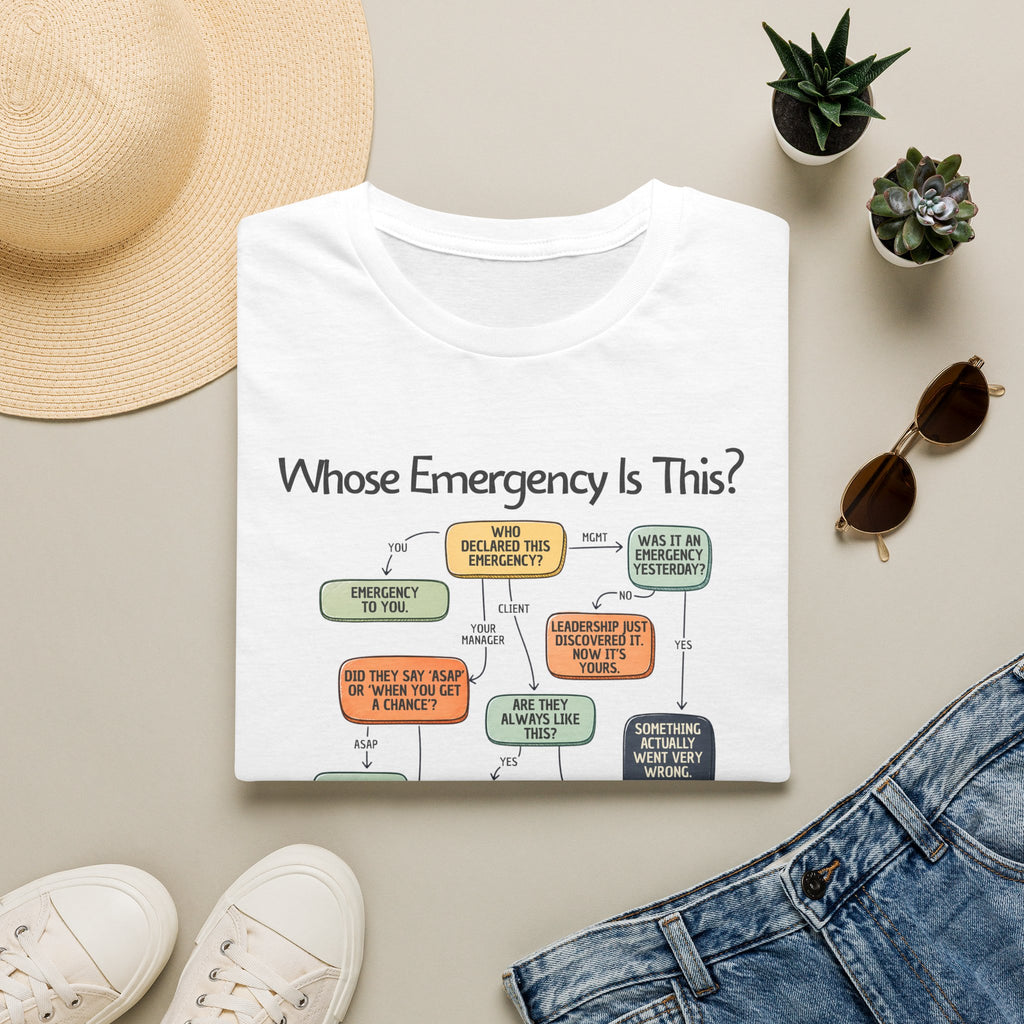 [109] Whose Emergency Is This T-Shirt