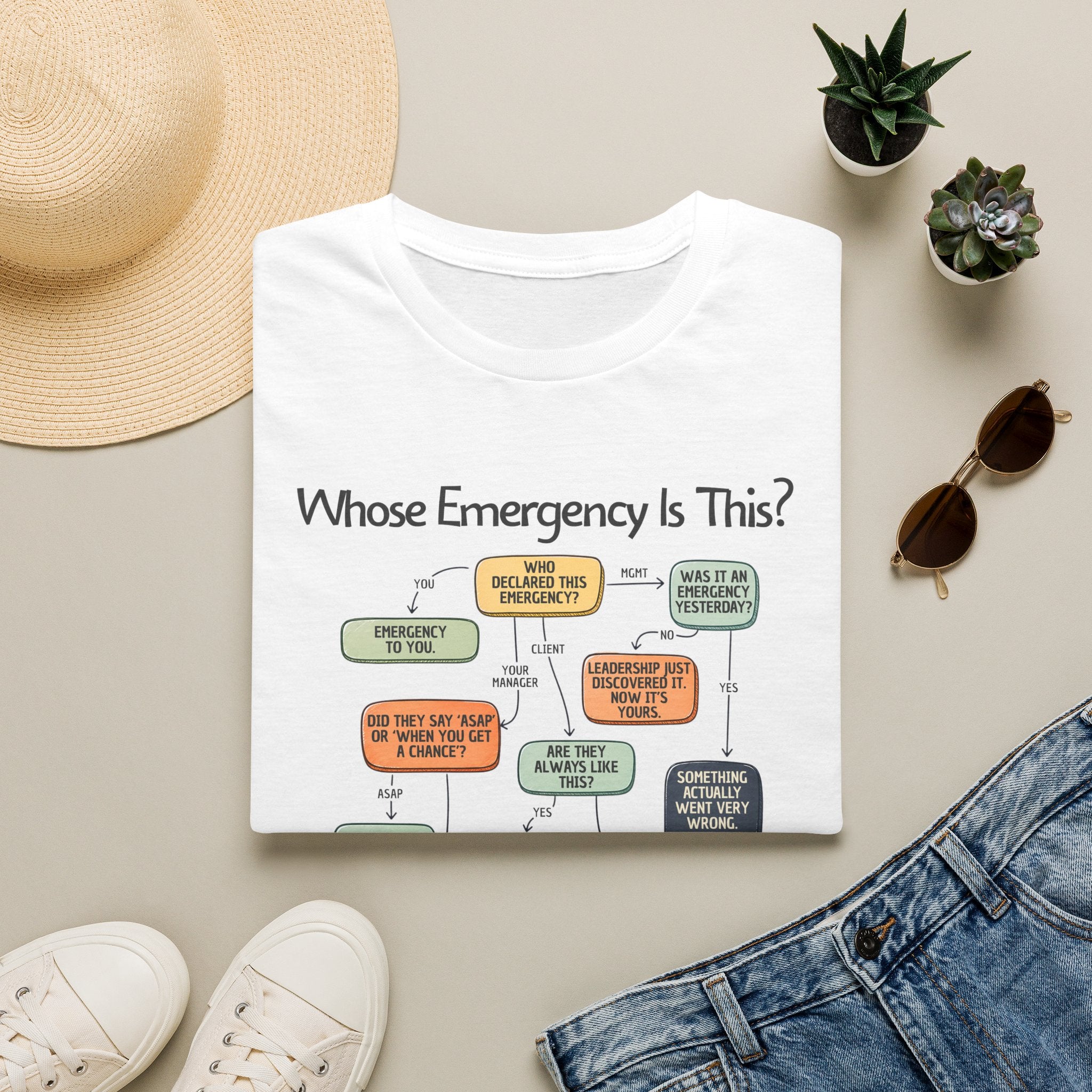 [109] Whose Emergency Is This T-Shirt
